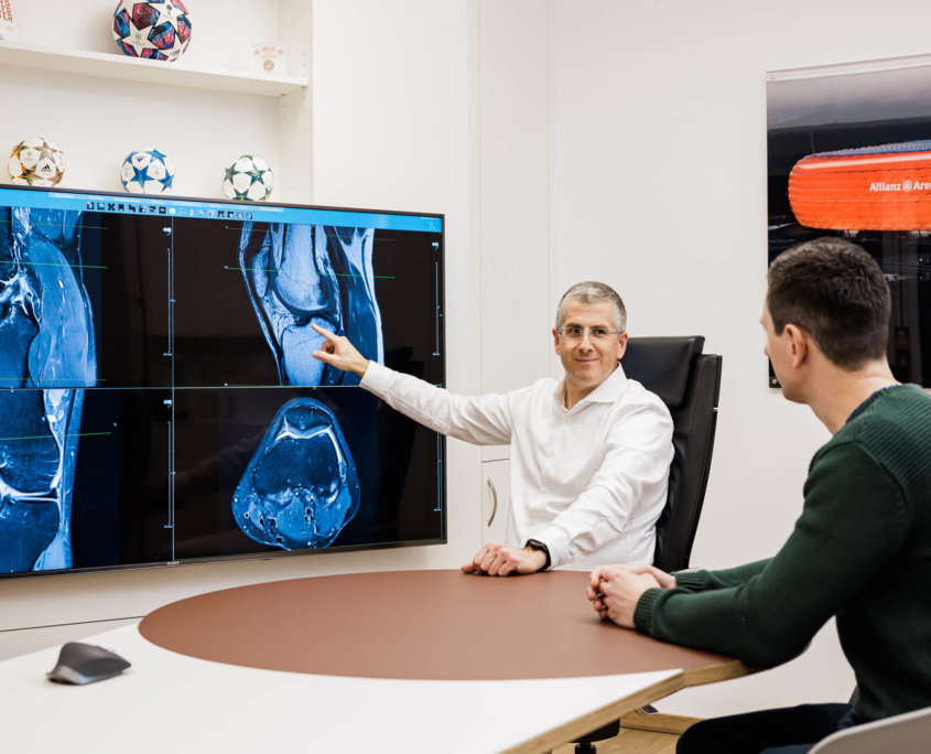 Befundbesprechung Knie und Gelenke mit Prof. Dr. med. Mack