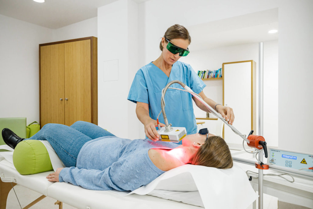Flächenbestrahlung Low-Level-Lasertherapie