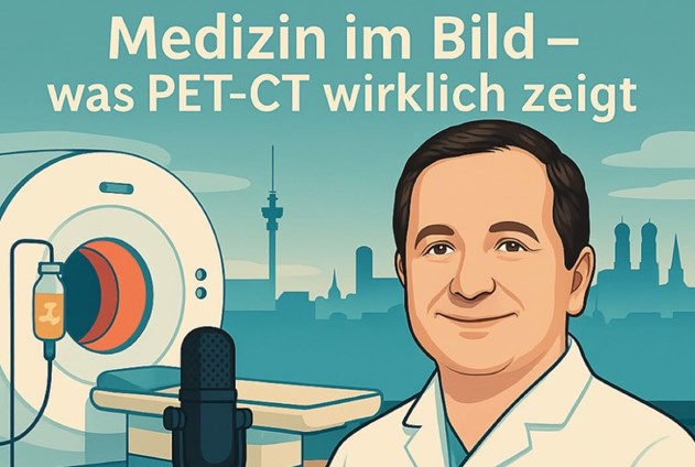 pet-ct-podcast Bild von PD Dr. Übleis beim Podcast